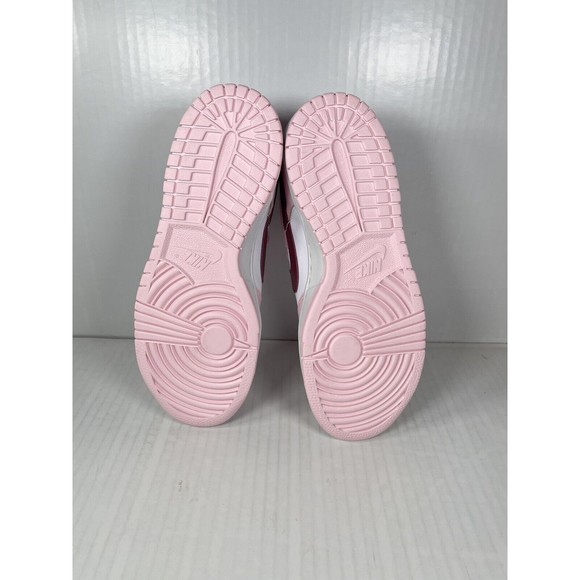 Nike Dunk Low Pink Foam Red White GS Sz 5.5Y/7W CW1590-601 IN HAND READY TO SHIP - Picture 7 of 8